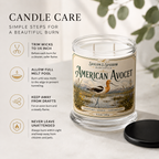Candle care instructions for double wicked coconut wax and beeswax candle