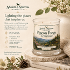 Small batch mountain mercantile candle by Shalom and Sparrow Mercantile